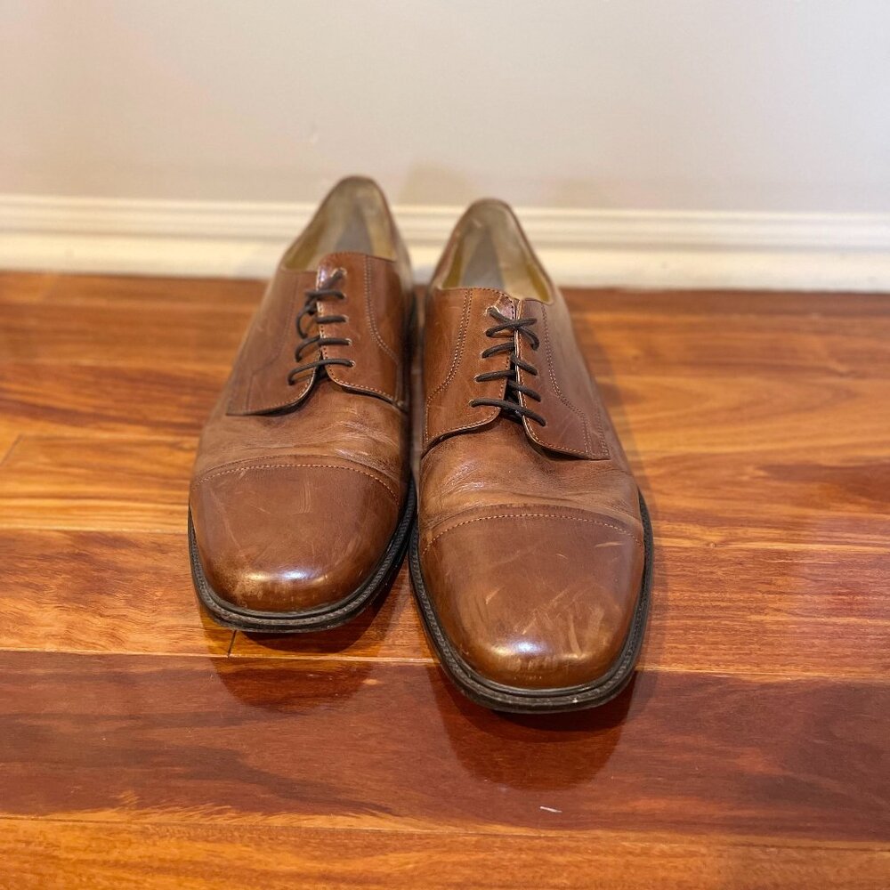 J. Murphy Men’s Brown Leather Dress Shoes